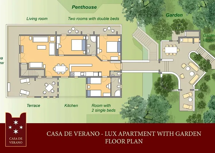 Casa De Verano - Penthouse In With The Private Garden Apartmán *